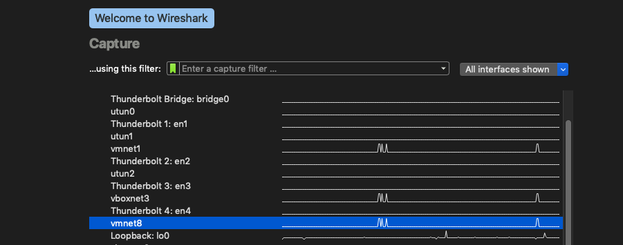 设置wireshark